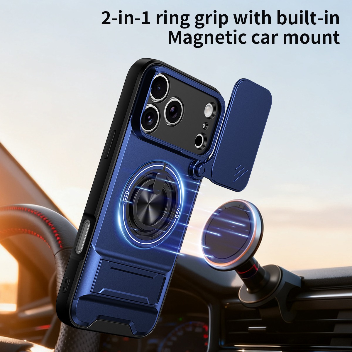 Funda de Lujo con Anillo Magné - Taco Stand Holder reseña y precio